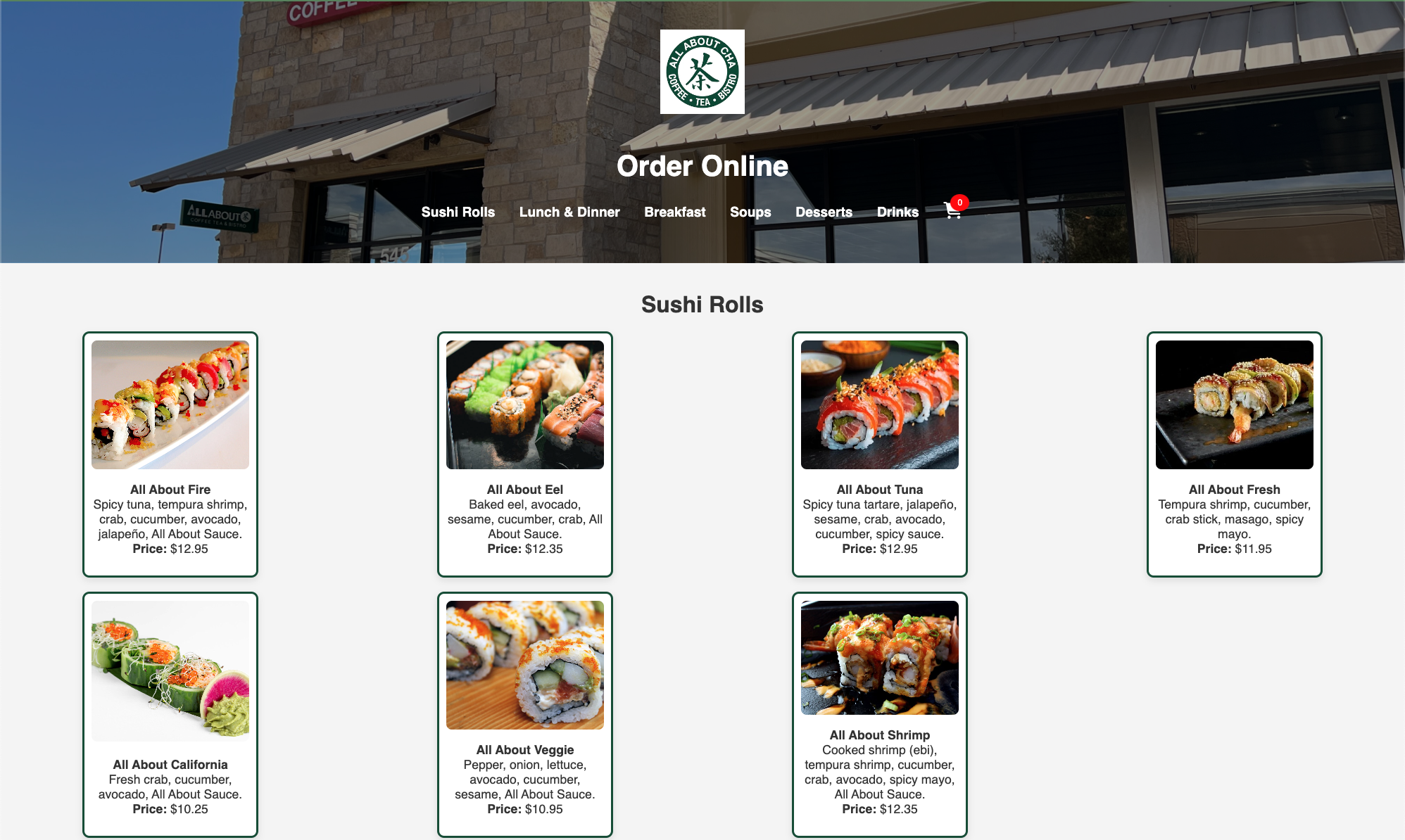 Restaurant Web Page